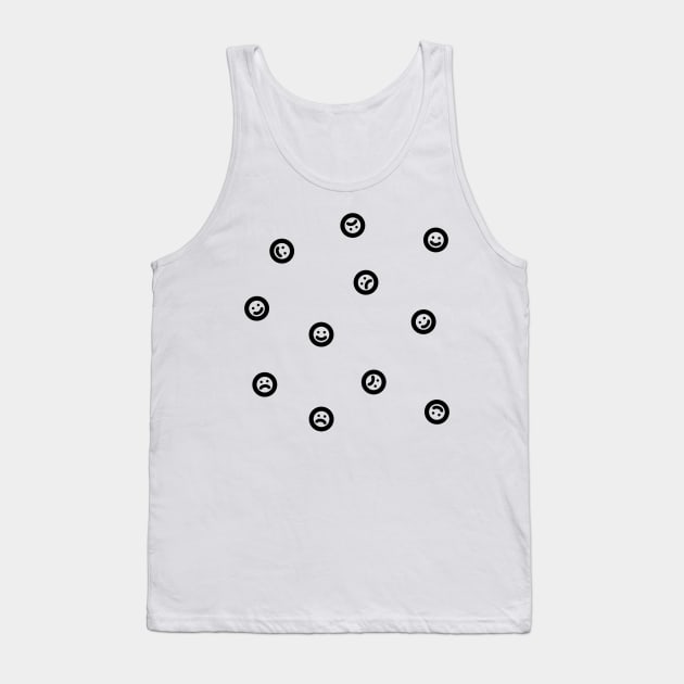 Happy and Sad Faces Tank Top by Reeseworks